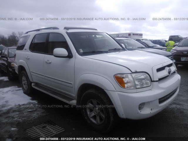 5TDBT44A97S278235 - 2007 TOYOTA SEQUOIA SR5 WHITE photo 1