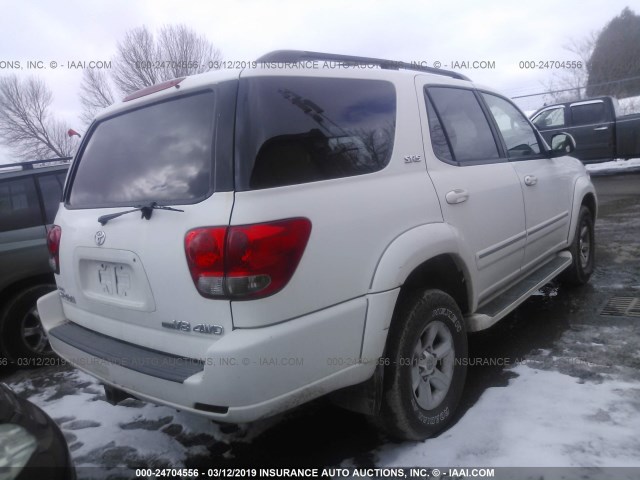 5TDBT44A97S278235 - 2007 TOYOTA SEQUOIA SR5 WHITE photo 4