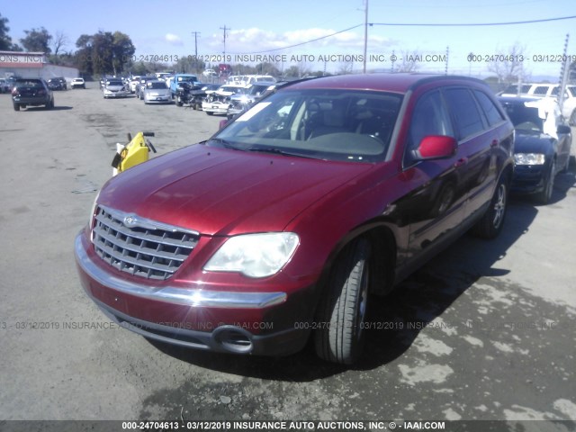 2A8GM68X27R335793 - 2007 CHRYSLER PACIFICA TOURING RED photo 2