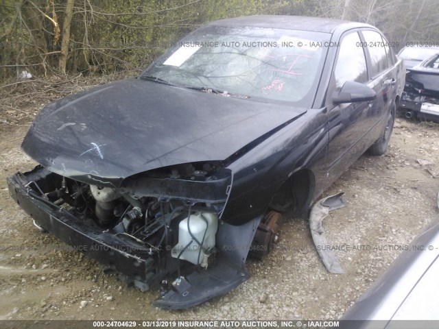 1G1ZT58N37F130687 - 2007 CHEVROLET MALIBU LT BLACK photo 2