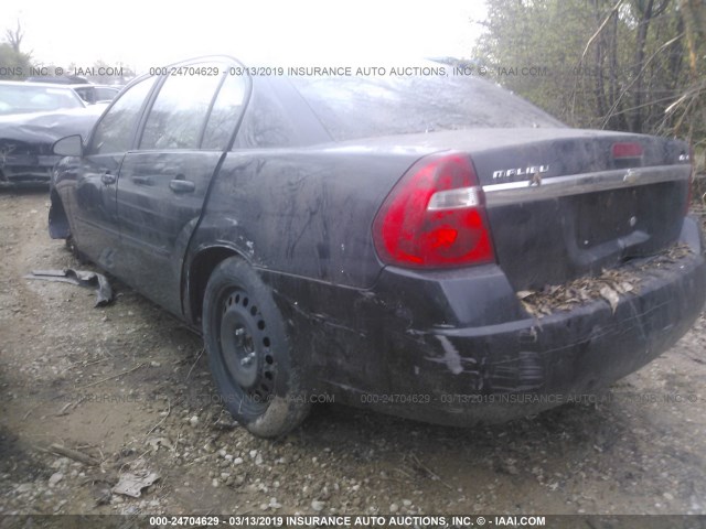 1G1ZT58N37F130687 - 2007 CHEVROLET MALIBU LT BLACK photo 3