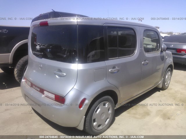 JN8AZ28R49T130887 - 2009 NISSAN CUBE S/SL SILVER photo 4