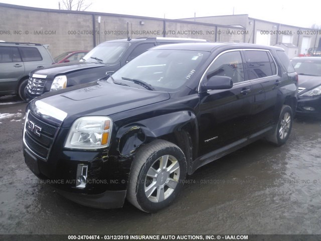 2GKALMEK1C6174656 - 2012 GMC TERRAIN SLE BLACK photo 2