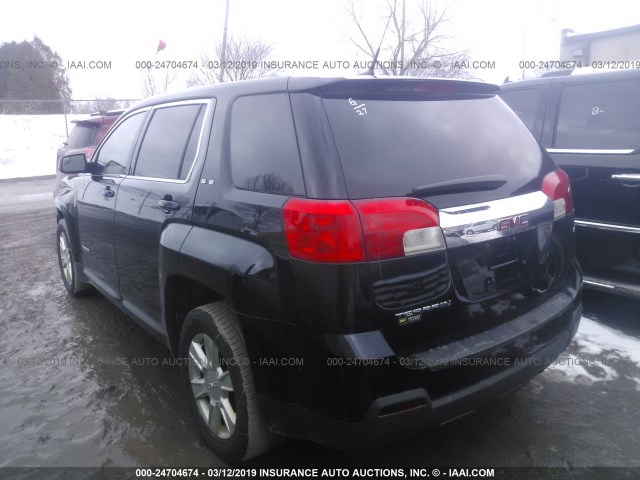 2GKALMEK1C6174656 - 2012 GMC TERRAIN SLE BLACK photo 3