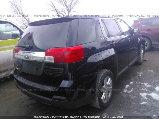 2GKALMEK1C6174656 - 2012 GMC TERRAIN SLE BLACK photo 4