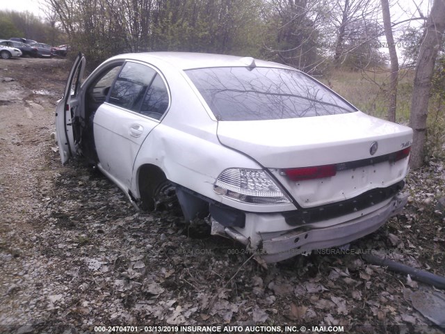 WBAGN63424DS48568 - 2004 BMW 745 LI WHITE photo 3