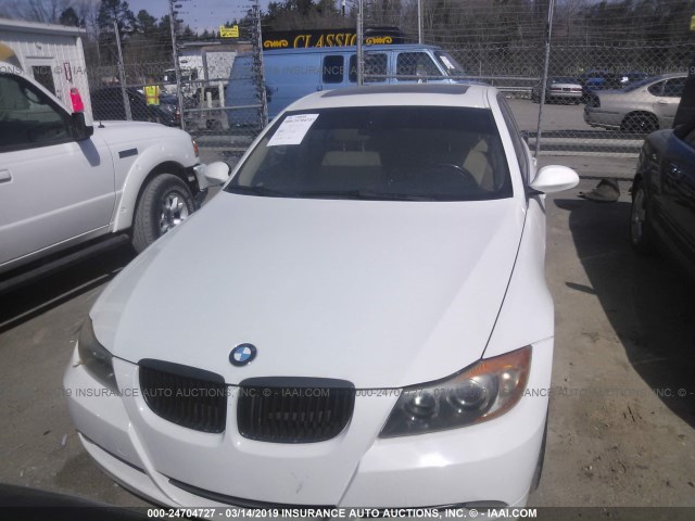 WBAVB33546PS19176 - 2006 BMW 330 I WHITE photo 6