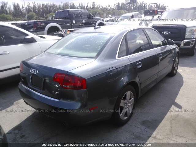 WAUAF78E26A155709 - 2006 AUDI A4 2/TURBO GRAY photo 4