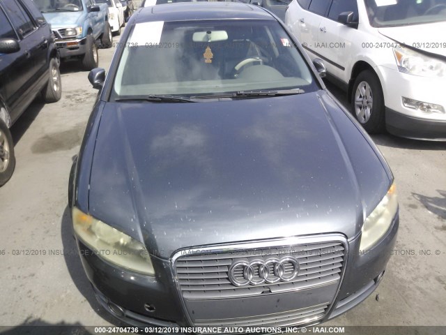 WAUAF78E26A155709 - 2006 AUDI A4 2/TURBO GRAY photo 6