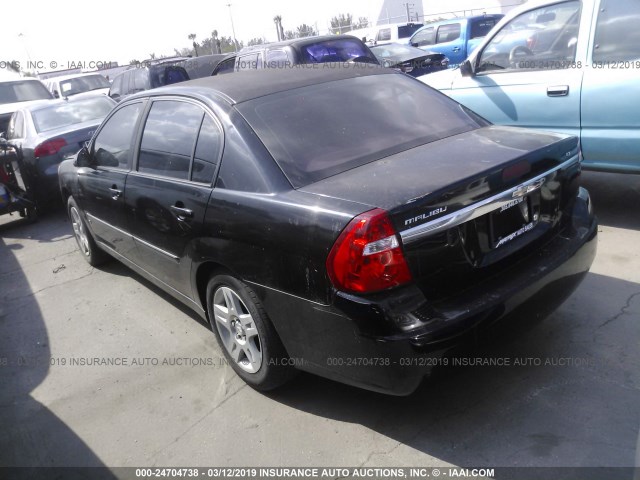 1G1ZT51F96F172556 - 2006 CHEVROLET MALIBU LT BLACK photo 3