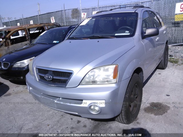 KNDJC733965643520 - 2006 KIA SORENTO EX/LX SILVER photo 6