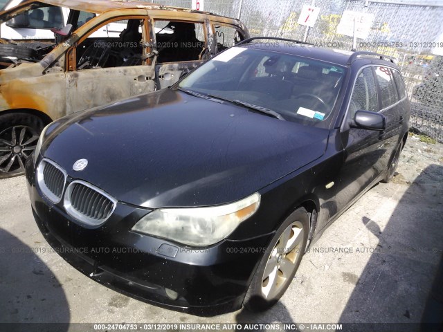 WBANN73596CN01397 - 2006 BMW 530 XIT BLACK photo 2