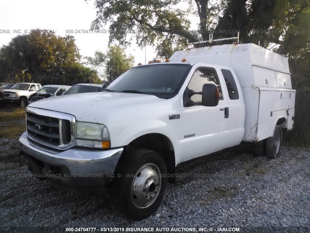 1FDXX46P64ED37752 - 2004 FORD F450 SUPER DUTY WHITE photo 2