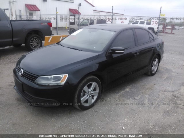 3VWLL7AJ2CM330077 - 2012 VOLKSWAGEN JETTA TDI BLACK photo 6