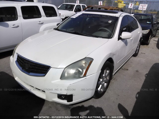 1N4BA41E88C822522 - 2008 NISSAN MAXIMA SE/SL WHITE photo 2