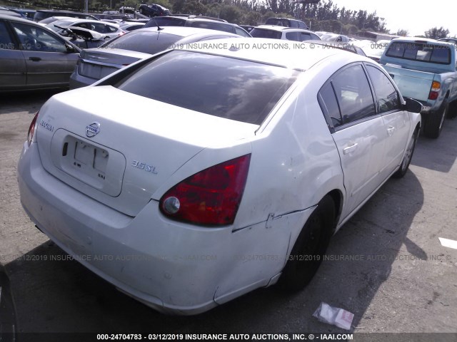 1N4BA41E88C822522 - 2008 NISSAN MAXIMA SE/SL WHITE photo 4