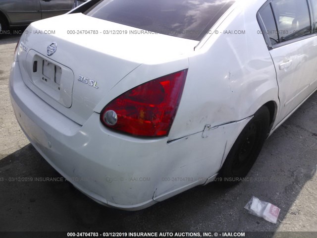 1N4BA41E88C822522 - 2008 NISSAN MAXIMA SE/SL WHITE photo 6