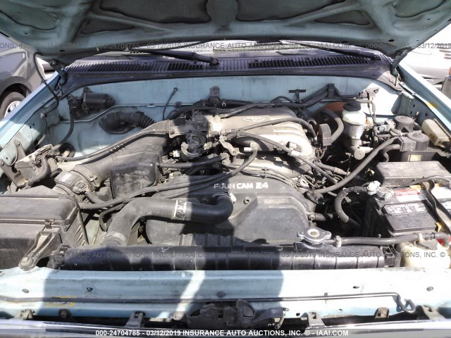 4TAWN72N7VZ242117 - 1997 TOYOTA TACOMA XTRACAB GREEN photo 10