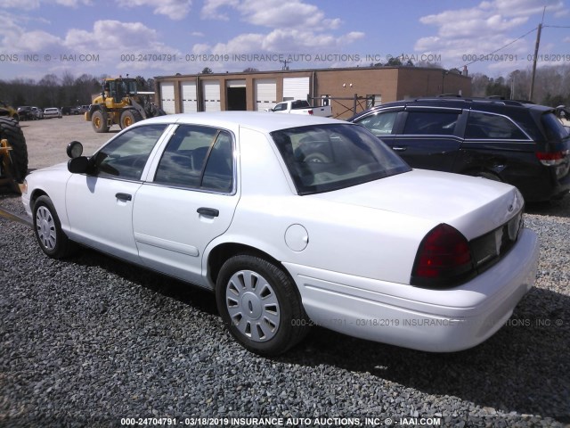 2FAHP71W77X133625 - 2007 FORD CROWN VICTORIA POLICE INTERCEPTOR WHITE photo 3