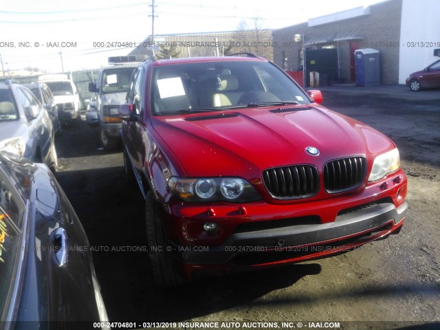 5UXFA93526LE83826 - 2006 BMW X5 4.8IS RED photo 1