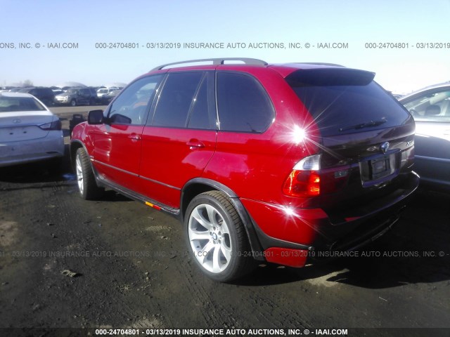 5UXFA93526LE83826 - 2006 BMW X5 4.8IS RED photo 3