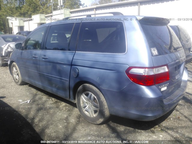 5FNRL38757B094356 - 2007 HONDA ODYSSEY EXL Light Blue photo 3