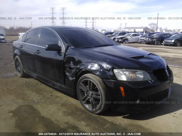 6G2ER57718L131936 - 2008 PONTIAC G8 BLACK photo 1