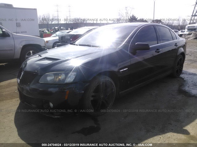 6G2ER57718L131936 - 2008 PONTIAC G8 BLACK photo 2