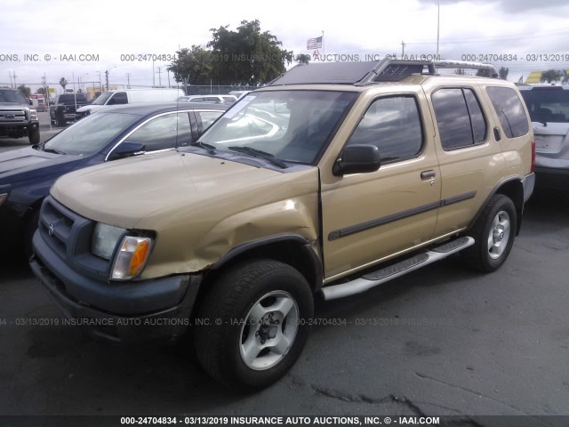 5N1ED28Y01C547104 - 2001 NISSAN XTERRA XE/SE CREAM photo 2