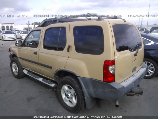 5N1ED28Y01C547104 - 2001 NISSAN XTERRA XE/SE CREAM photo 3