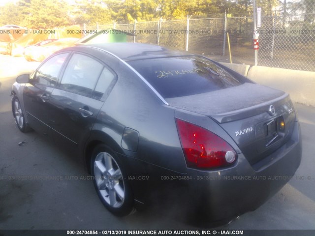 1N4BA41E06C804691 - 2006 NISSAN MAXIMA SE/SL GRAY photo 3