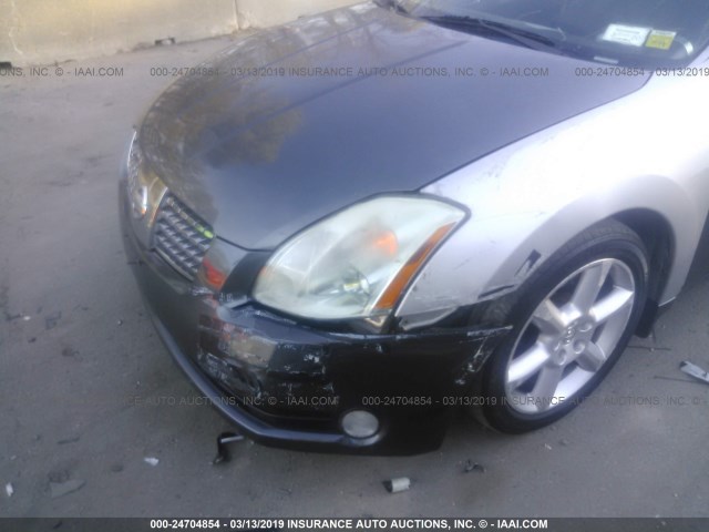 1N4BA41E06C804691 - 2006 NISSAN MAXIMA SE/SL GRAY photo 6