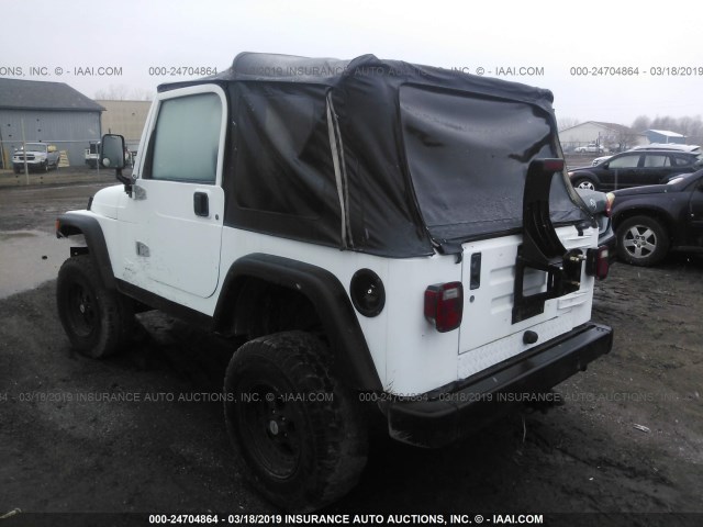 1J4FY29PXWP775981 - 1998 JEEP WRANGLER / TJ SE WHITE photo 3