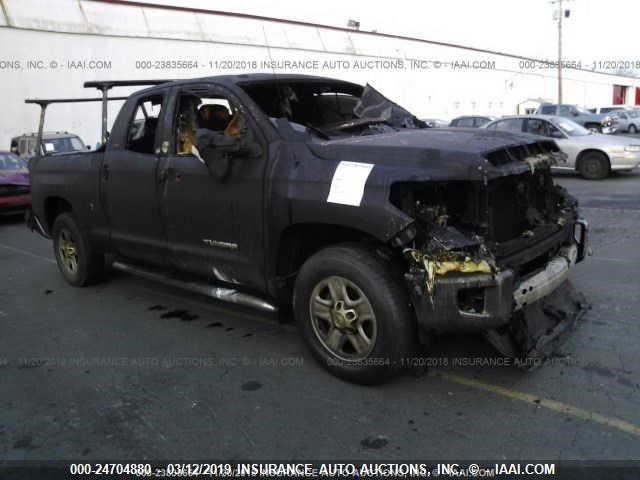 5TFUM5F17EX057443 - 2014 TOYOTA TUNDRA DOUBLE CAB SR/SR5 RED photo 1