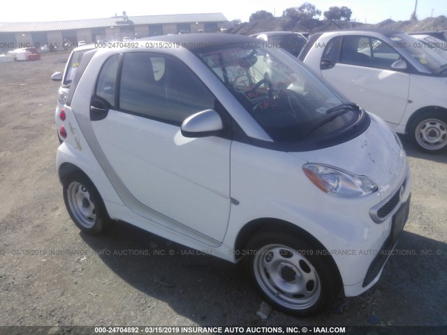 WMEEJ9AA9FK838699 - 2015 SMART FORTWO ELECTRIC WHITE photo 1