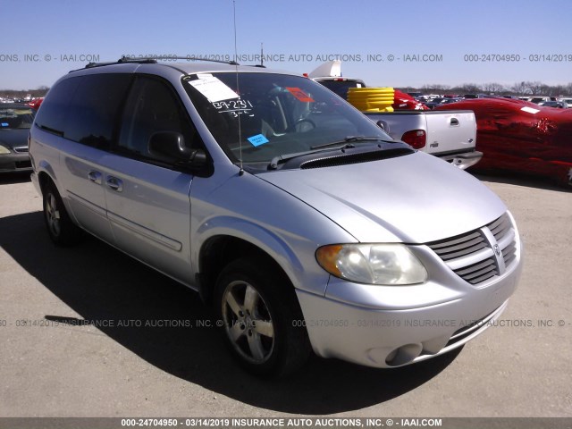 2D4GP44L65R574477 - 2005 DODGE GRAND CARAVAN SXT SILVER photo 1