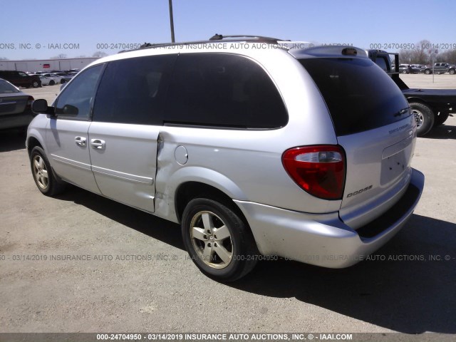 2D4GP44L65R574477 - 2005 DODGE GRAND CARAVAN SXT SILVER photo 3