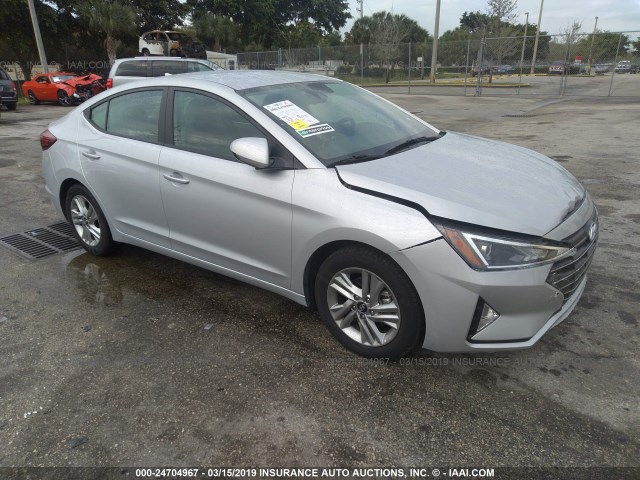 KMHD84LF2KU767535 - 2019 HYUNDAI ELANTRA SEL/VALUE/LIMITED SILVER photo 1