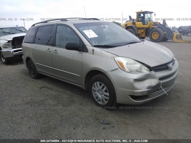 5TDZA23C75S246005 - 2005 TOYOTA SIENNA CE/LE GOLD photo 1