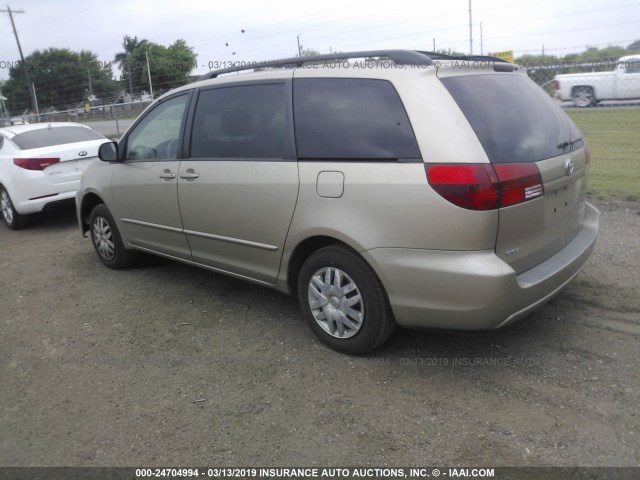 5TDZA23C75S246005 - 2005 TOYOTA SIENNA CE/LE GOLD photo 3