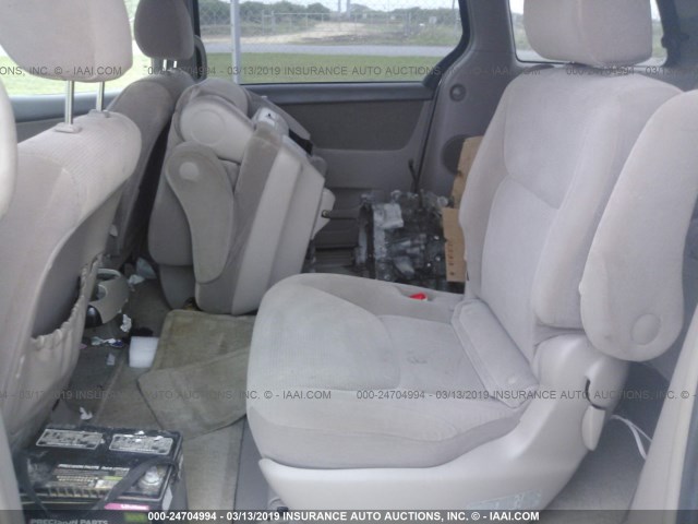 5TDZA23C75S246005 - 2005 TOYOTA SIENNA CE/LE GOLD photo 8