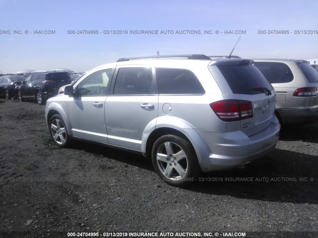 3D4PH5FVXAT282906 - 2010 DODGE JOURNEY SXT SILVER photo 3