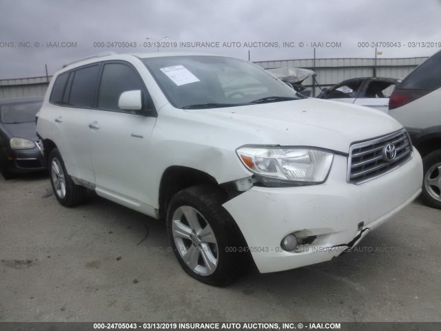 JTEDS42A092074332 - 2009 TOYOTA HIGHLANDER LIMITED WHITE photo 1