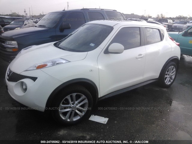 JN8AF5MR9CT103501 - 2012 NISSAN JUKE S/SV/SL WHITE photo 2