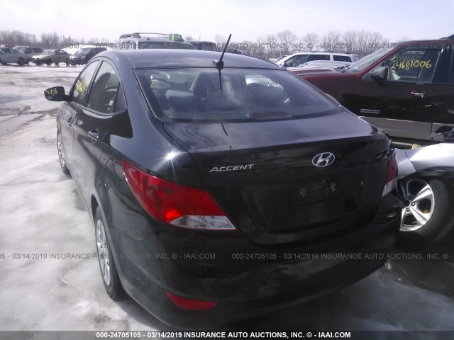 KMHCT4AE3HU372065 - 2017 HYUNDAI ACCENT SE BLACK photo 3