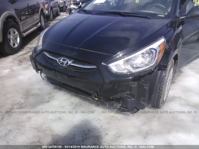 KMHCT4AE3HU372065 - 2017 HYUNDAI ACCENT SE BLACK photo 6