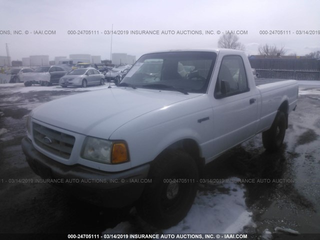 1FTZR11EX1PA73253 - 2001 FORD RANGER WHITE photo 2