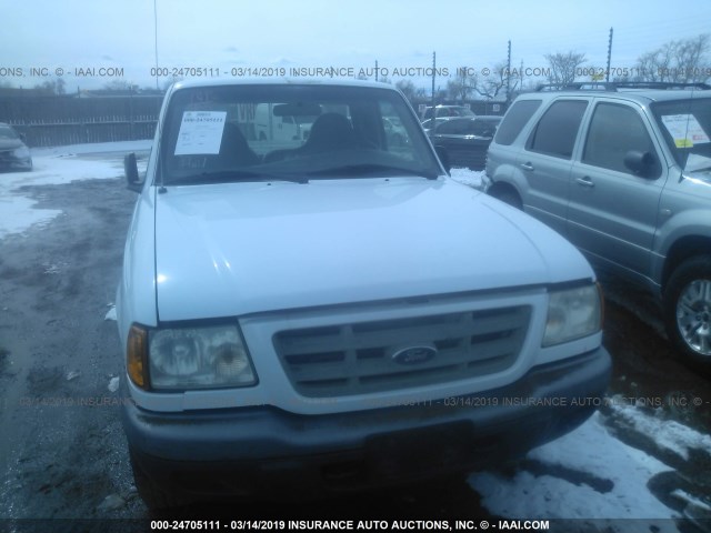 1FTZR11EX1PA73253 - 2001 FORD RANGER WHITE photo 6