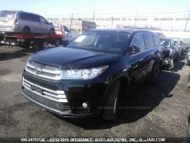 5TDJKRFH8GS353934 - 2016 TOYOTA HIGHLANDER XLE შავი ფოტო 2