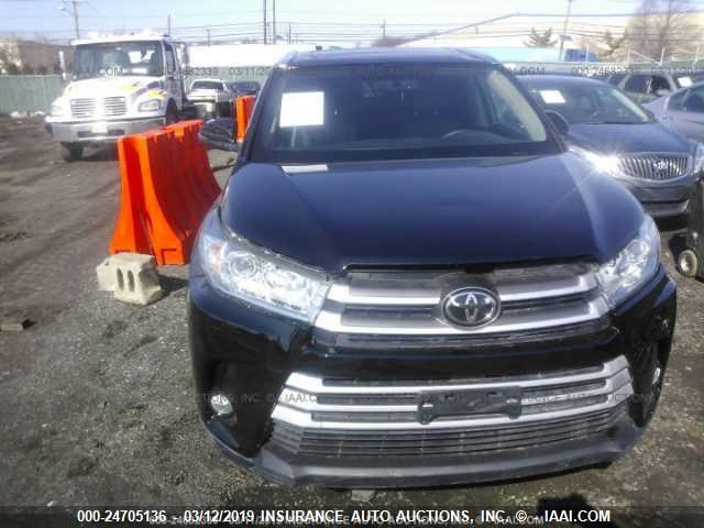 5TDJKRFH8GS353934 - 2016 TOYOTA HIGHLANDER XLE შავი ფოტო 6